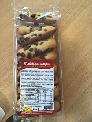 Madeleines Longues aux Raisins