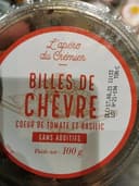Billes de chèvre cour de tomate et basilic