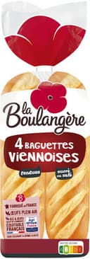 4 Baguettes viennoises 340g