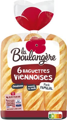 6 Baguettes viennoises 510g