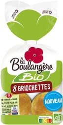 Briochette bio* nature x8 280g blg