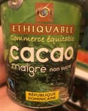 Cacao maigre non sucré