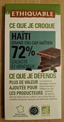 Haïti Grand cru Cap haïtien 72% cacaoté et fruité