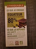 Chocolat noir 80% Équateur intense et floral