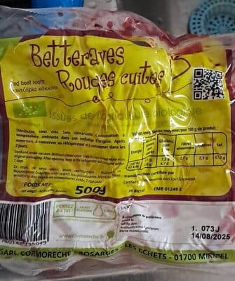 Betteraves rouges cuites