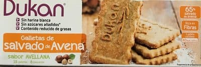 Dukan galletas con trozos de avellana