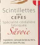 Scintillettes aux cepes