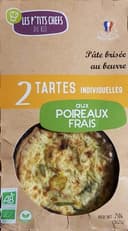 2 tartes aux poireaux aux poireaux frais