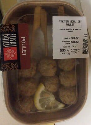 Yakitori boulette de poulet