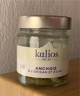 Anchois à l’origan et à l’ail