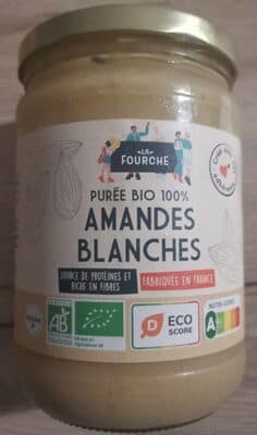 Purée 100% Amandes Blanches Grillées Bio