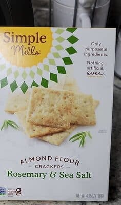 Rosemary & Sea Salt Almond Flour Crackers