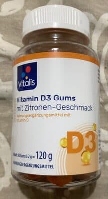 Vitamin D3 gums