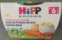 Bol Purée De Pommes De Terre Carottes B?uf Hipp 190 g +