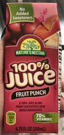 100% Juice fruit punch