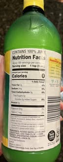 100% lemon juice