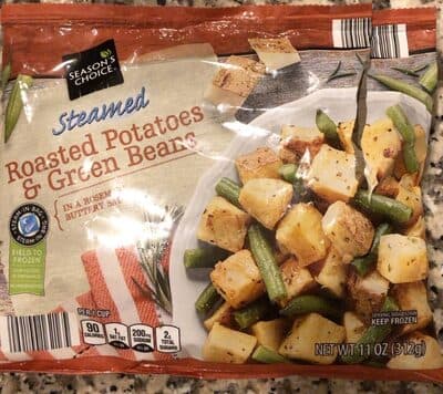 Roasted potatoes & green beans