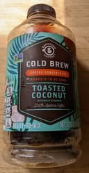 Cold brew coffee concentrate toasted coconut