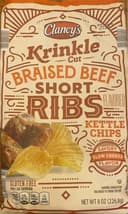 Krinkle cut braised beef short ribs