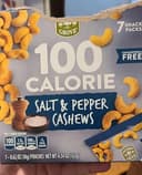 100 calorie salt and pepper cashews