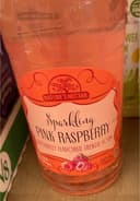 Sparkiling pink raspberry french soda
