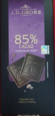 85% cacao chocolat noir