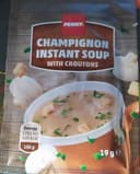 Champignon instant soup with croutons mushroom cup soup