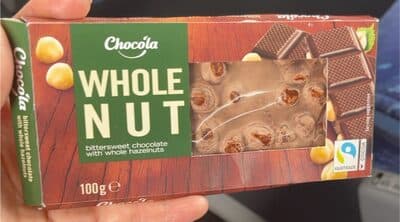 Whole Nut Bittersweet Chocolate Bar