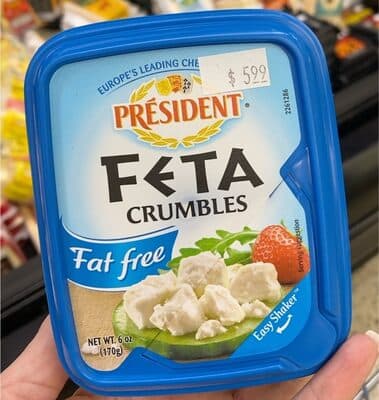 Feta crumbles fat free