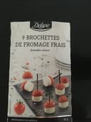 9 Brochettes de fromage frais