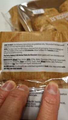 All butter pain au chocolat