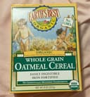 Organic whole grain oatmeal cereal