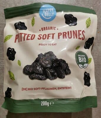 Pitted soft prunes