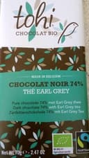 70G Chocolat Bio Noir 74% Cacao the Earl Grey