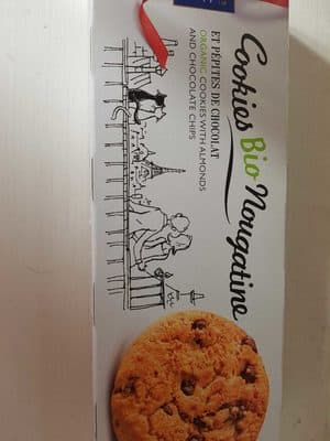 Cookie bio nougatine et pépites  de chocolat
