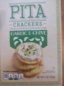 Pita Crackers (garlic and chive)