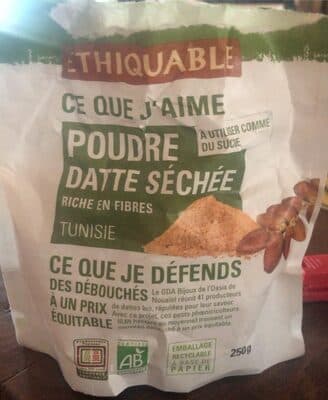 Poudre de datte séchée