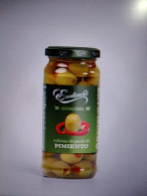 Aceitunas verdes rellenas con pimiento EXCELENCIA