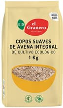 Bio copos de avena suave integral ecológicos