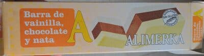 Barra de vainilla chocolate y nata