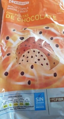 Bollo con pepitas chocolate