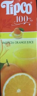 100% Valencia orange juice