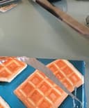 Gaufrettes avec fourrage vanille