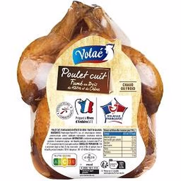 Poulet cuit fume