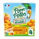 POM'POTES Compotes Pomme Mirabelle de Lorraine 4x90g