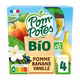 Gourdes bio compotes de pomme banane vanille