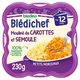 Blédichef Assiette mouliné de carottes et semoule dès 12 mois