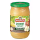 Compote de pomme nature avec morceaux en bocal