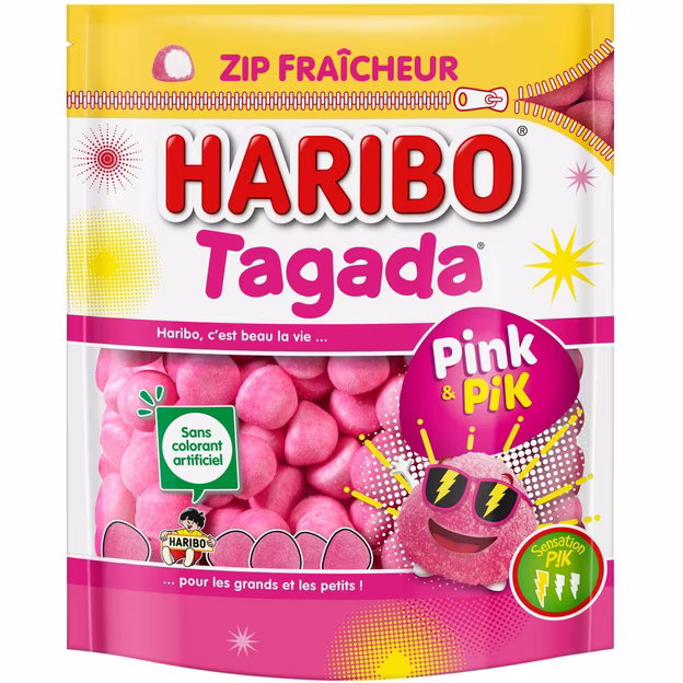 Bonbons Tagada Pink & Pik sachet refermable