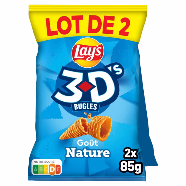 Biscuits soufflés 3D's goût nature